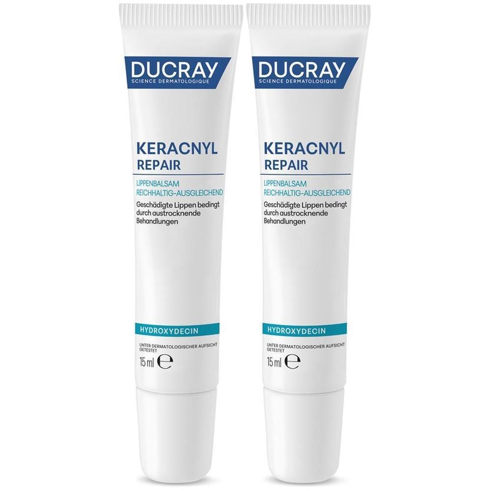 Ducray Keracnyl Repair Lippenbalsam 2x 2x15 ml Lippenschutz