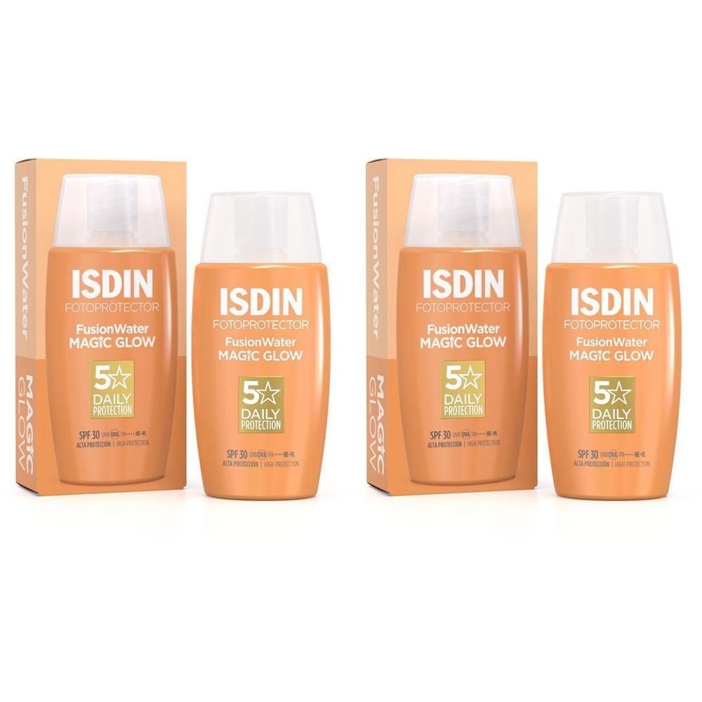 Isdin Fotoprotector Fusion Water Magic glow LSF 30 2x 2x50 ml Creme