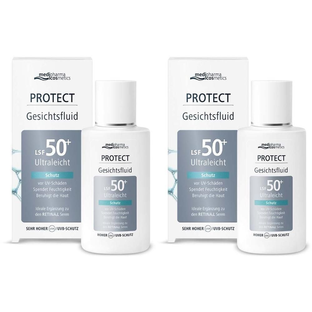 Medipharma cosmetics Protect Gesichtsfluid LSF 50+ 2x 2x50 ml Creme