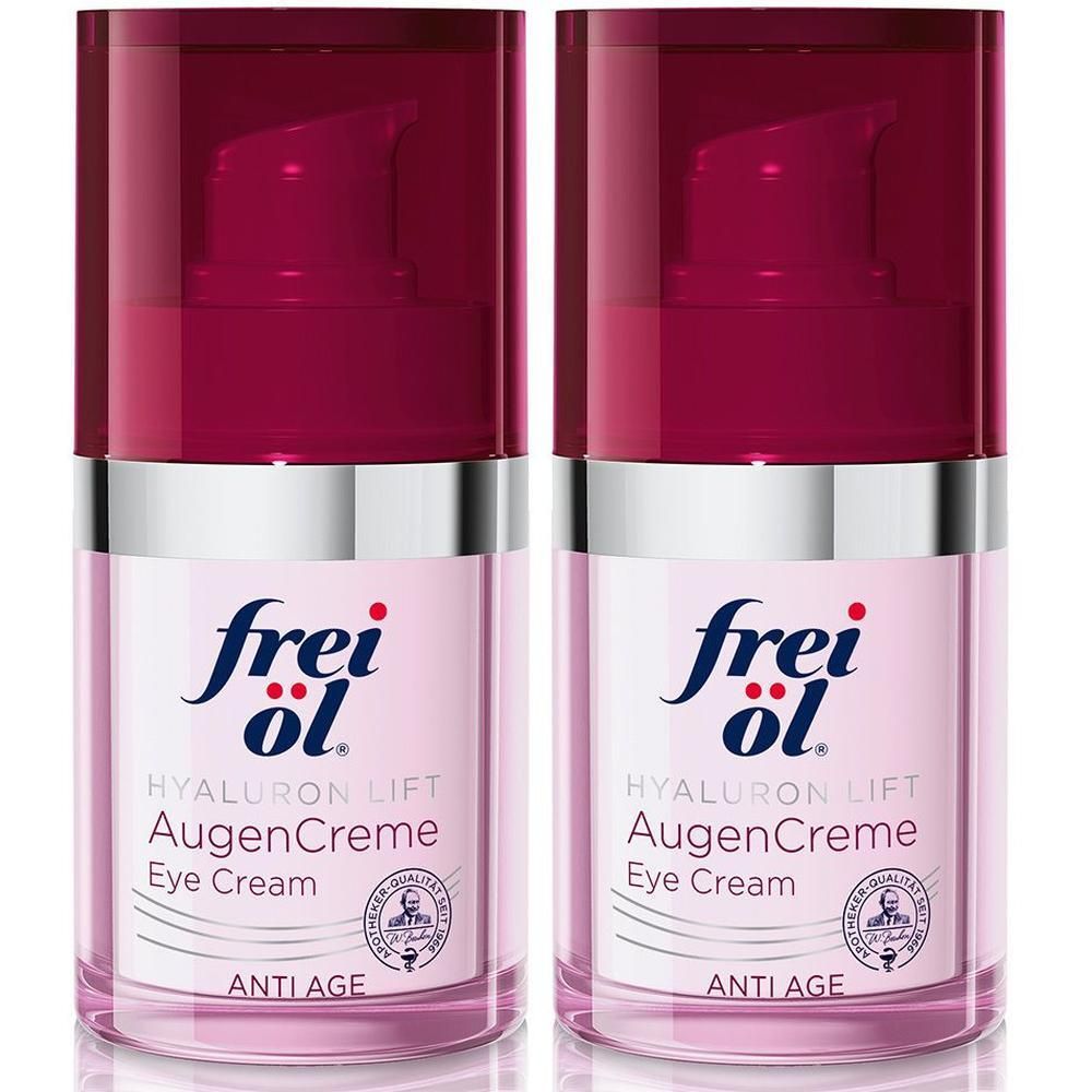 Frei ÖL Anti-Age Hyaluron Lift AugenCreme 2x 2x15 ml Augencreme