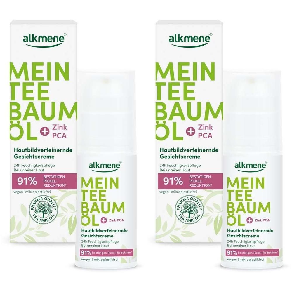 Alkmene Mein Teebaumöl Gesichtscreme 2x 2x50 ml Creme