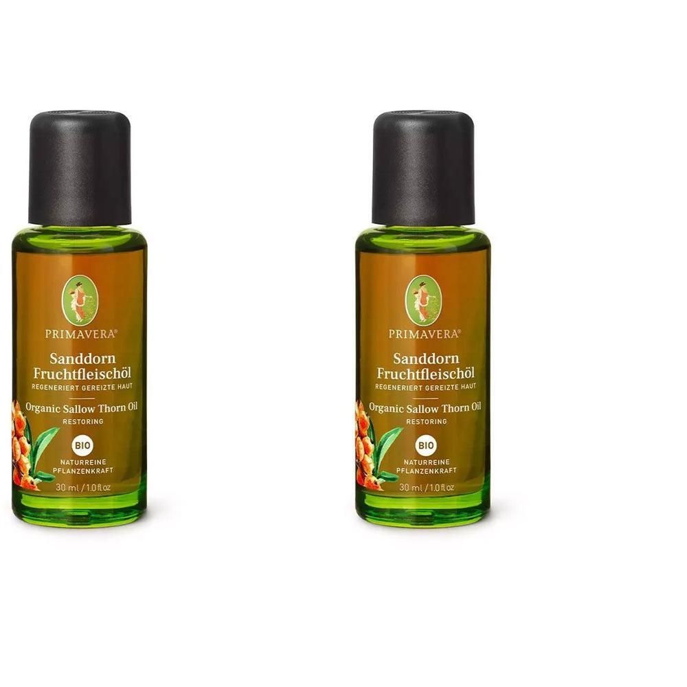 Sanddorn Fruchtfleischöl Bio 2x 2x30 ml Öl