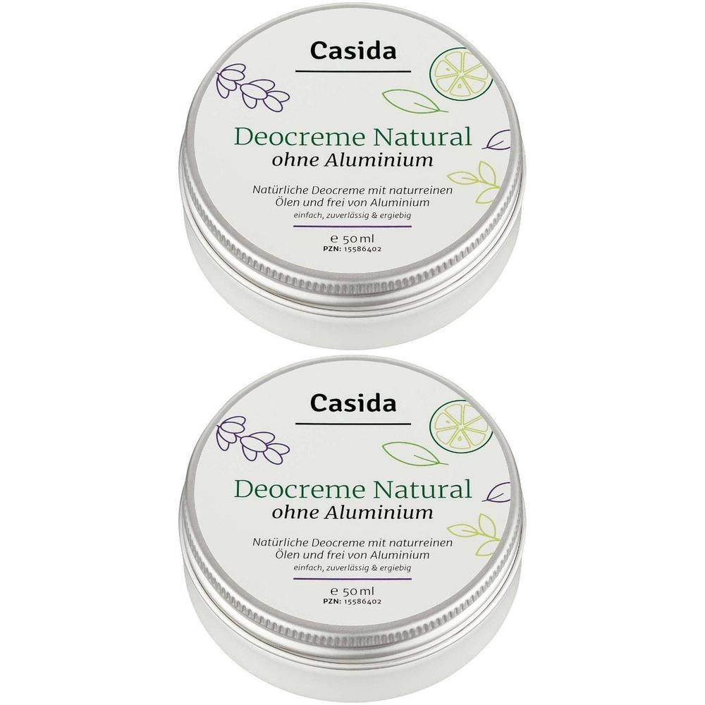 DEO Creme ohne Aluminium natural 2x 2x50 ml