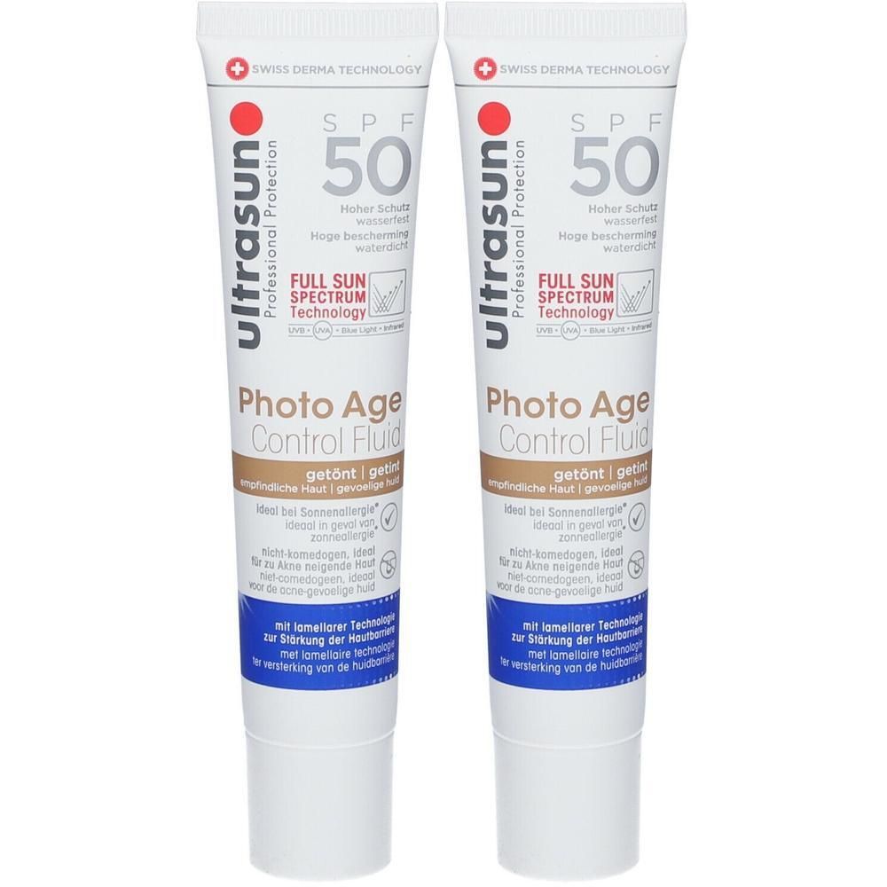 Ultrasun Photo Age Control Fluid getönt SPF 50 2x 2x40 ml Gel