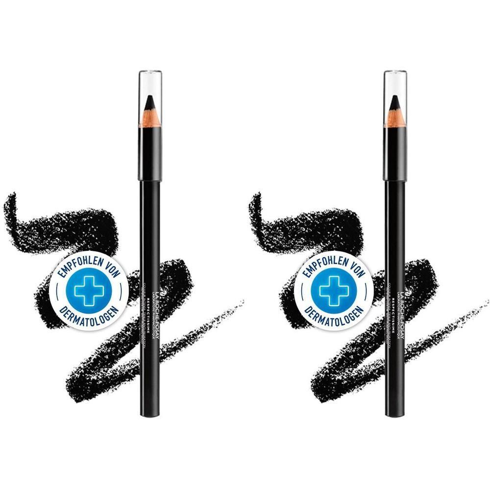Roche-Posay Respect.Crayonebois schwarz 2x 2x1 St Stifte