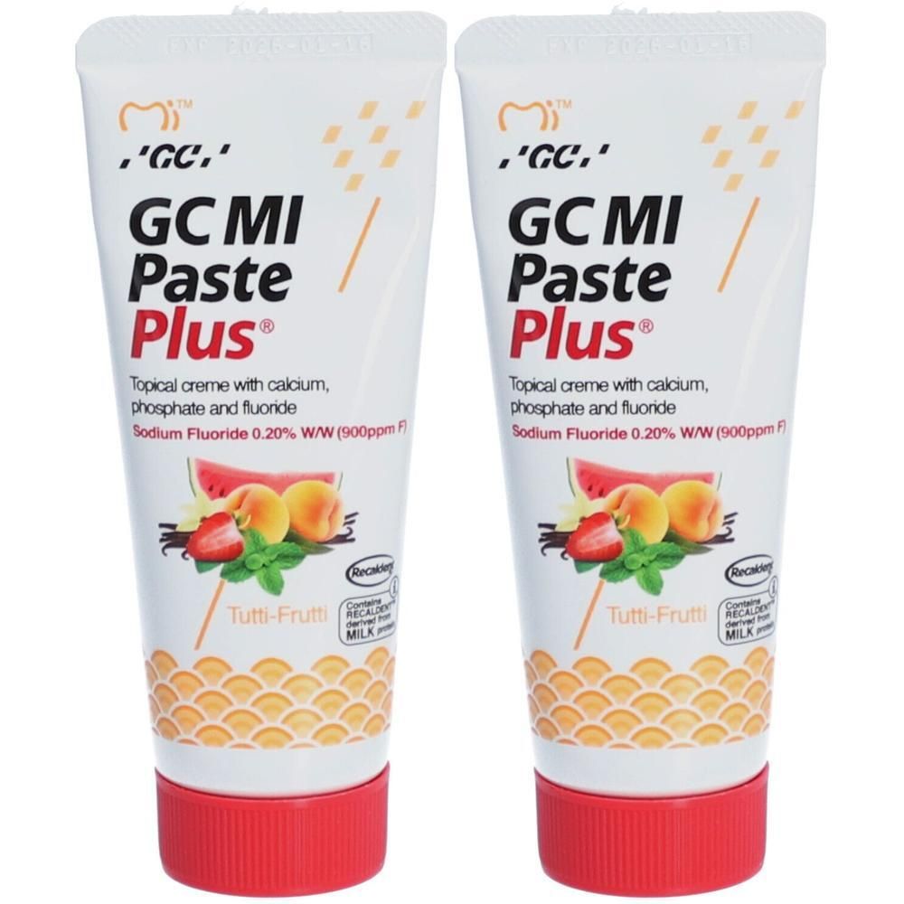 GC MI Paste Plus tutti frutti 2x 2x40 g Tube