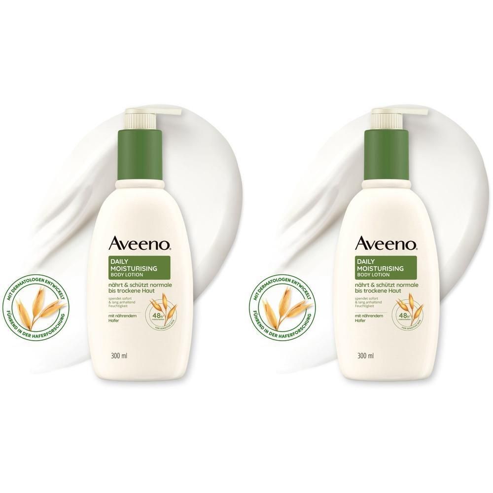 Aveeno Daily Moisturising Bodylotion 2x 2x300 ml Creme