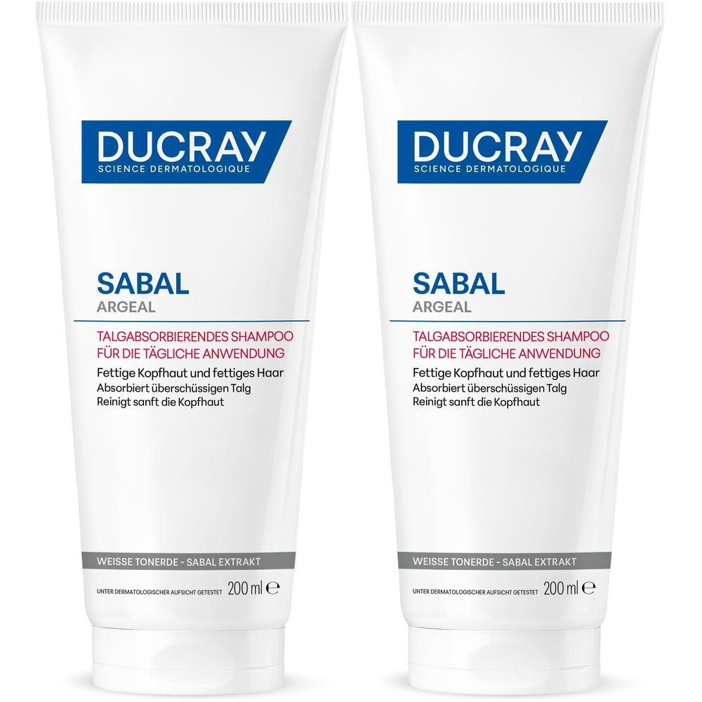 Ducray Sabal Argeal talgabsorbierendes Shampoo 2x 2x200 ml