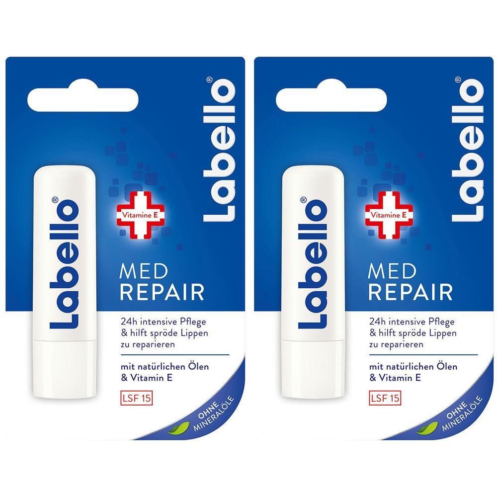 Labello med repair Blister 2x 2x4,8 g Lippenstift