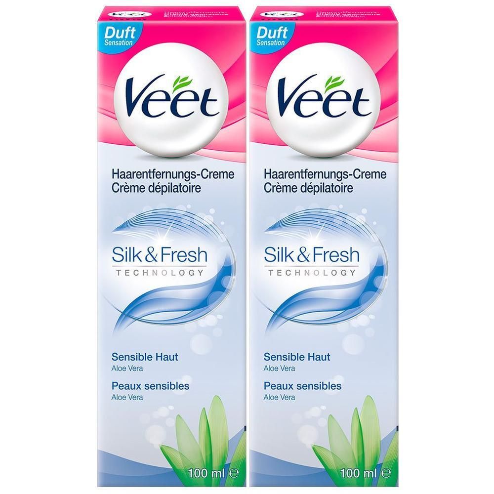 Veet Haarentfernungscreme sensitive 2x 2x100 ml Creme