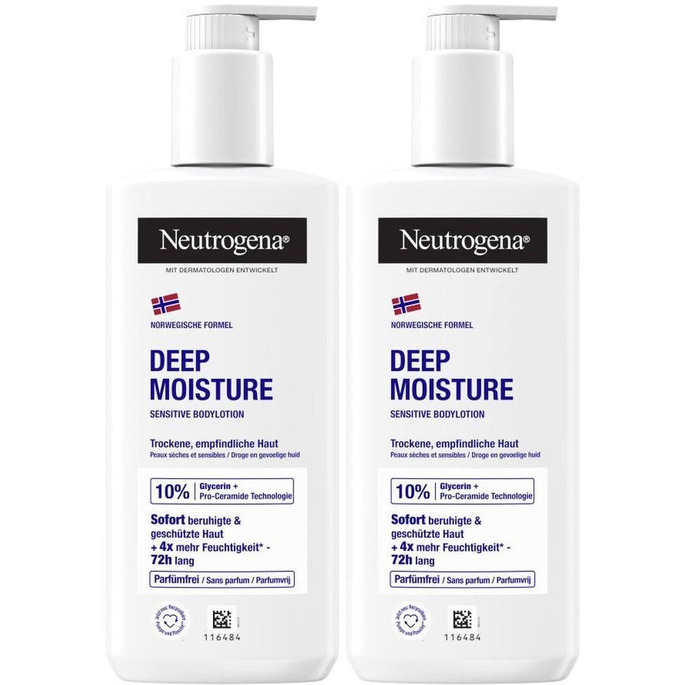 Neutrogena Deep Moisture Bodylotion sensitive 2x 2x250 ml Lotion