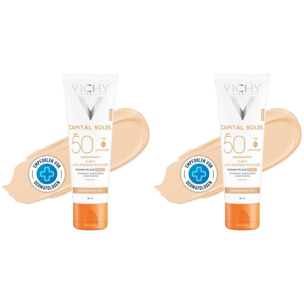 Vichy Ideal Soleil Anti-Pigmentflecken Cr.LSF 50+ 2x 2x50 ml Creme