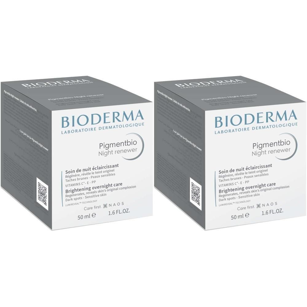 Bioderma Pigmentbio Nachtpflege Creme 2x 2x50 ml