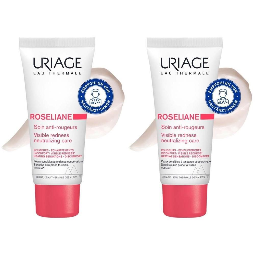 Uriage Roseliane Creme gegen Rötungen 2x 2x40 ml