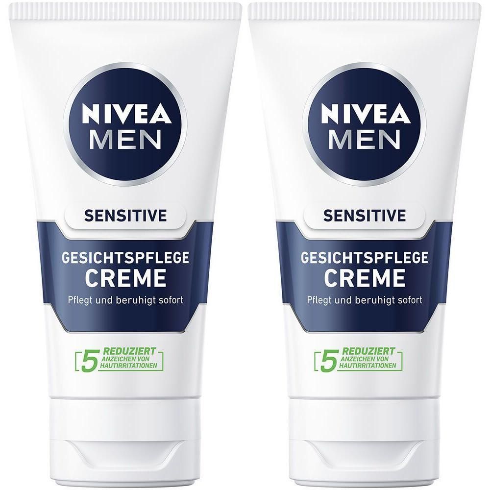 Nivea MEN sensitive Gesichtspflege 2x 2x75 ml Creme
