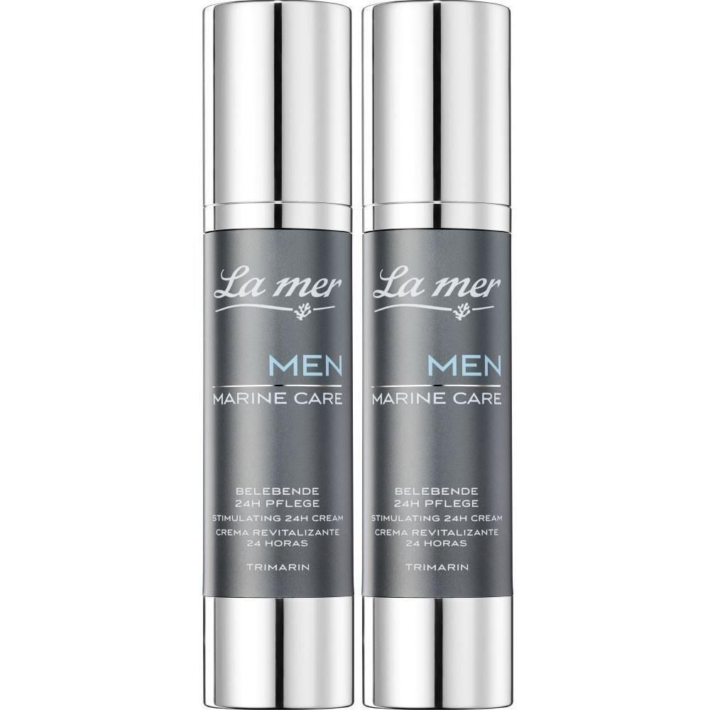 LA MER MEN Marine Care belebende 24 h Pflege m.P. 2x 2x50 ml Creme