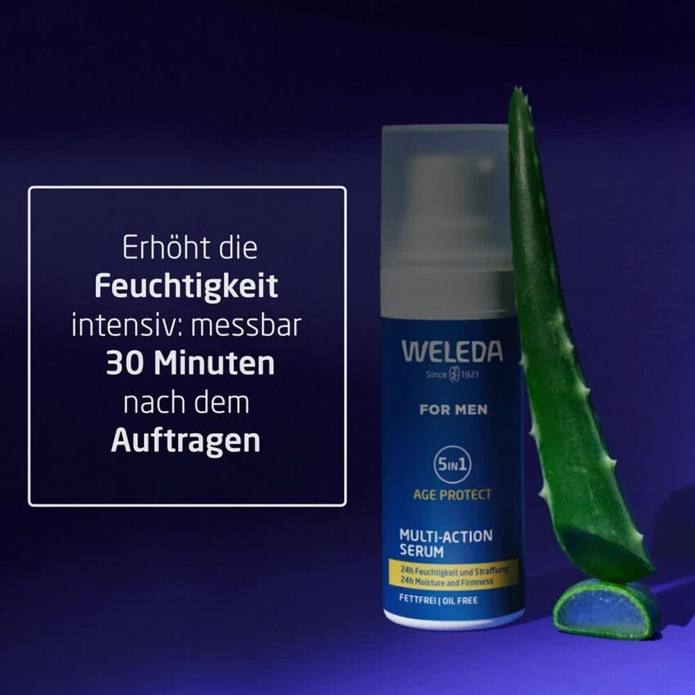 Weleda For Men 5in1 Multi-Action Serum - fr 24h-Feuchtigkeit und straffe  Haut 2x30 ml - Shop Apotheke