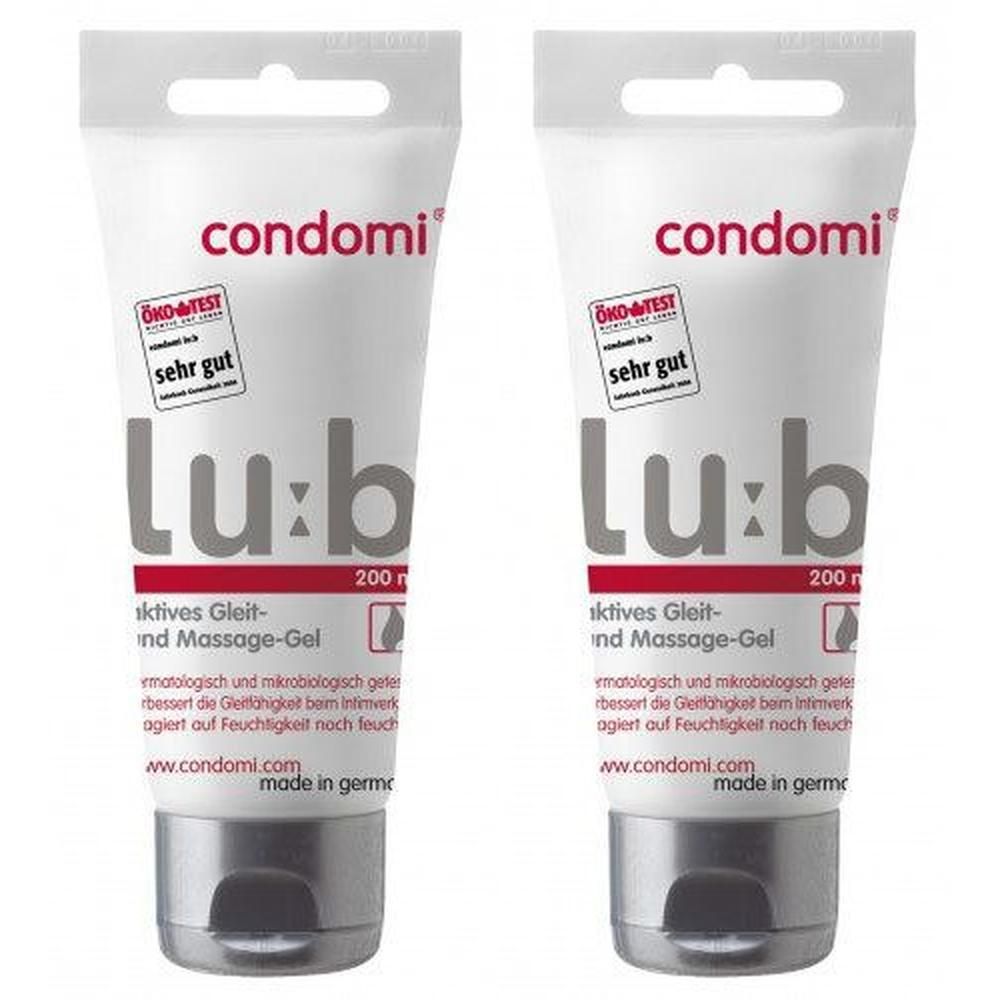 Condomi Lub Gleit- u.Massagegel 2x 2x200 ml Gel