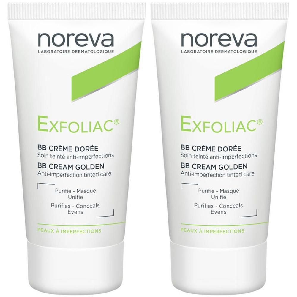 Noreva Exfoliac getönte BB-Creme dunkel 2x 2x30 ml Tagescreme