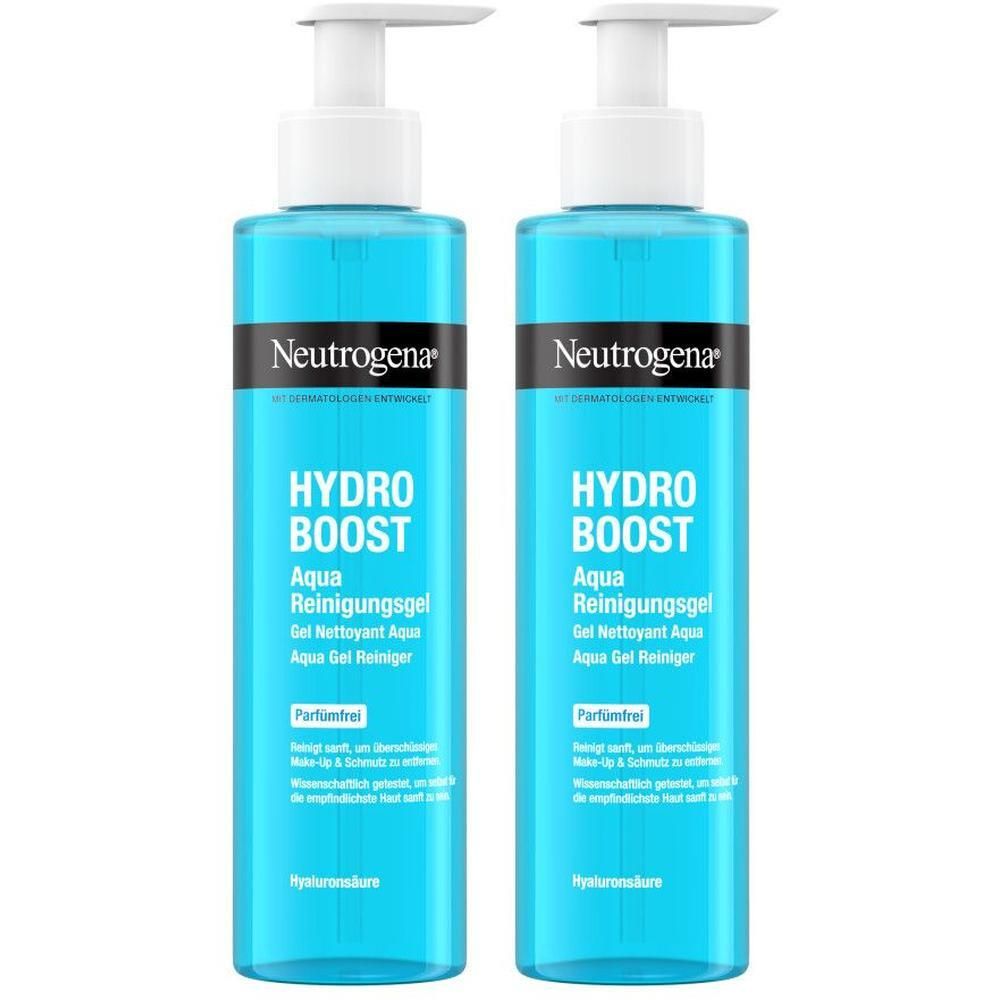 Neutrogena Hydro Boost Aqua Reinigungsgel unparf. 2x 2x200 ml Gel