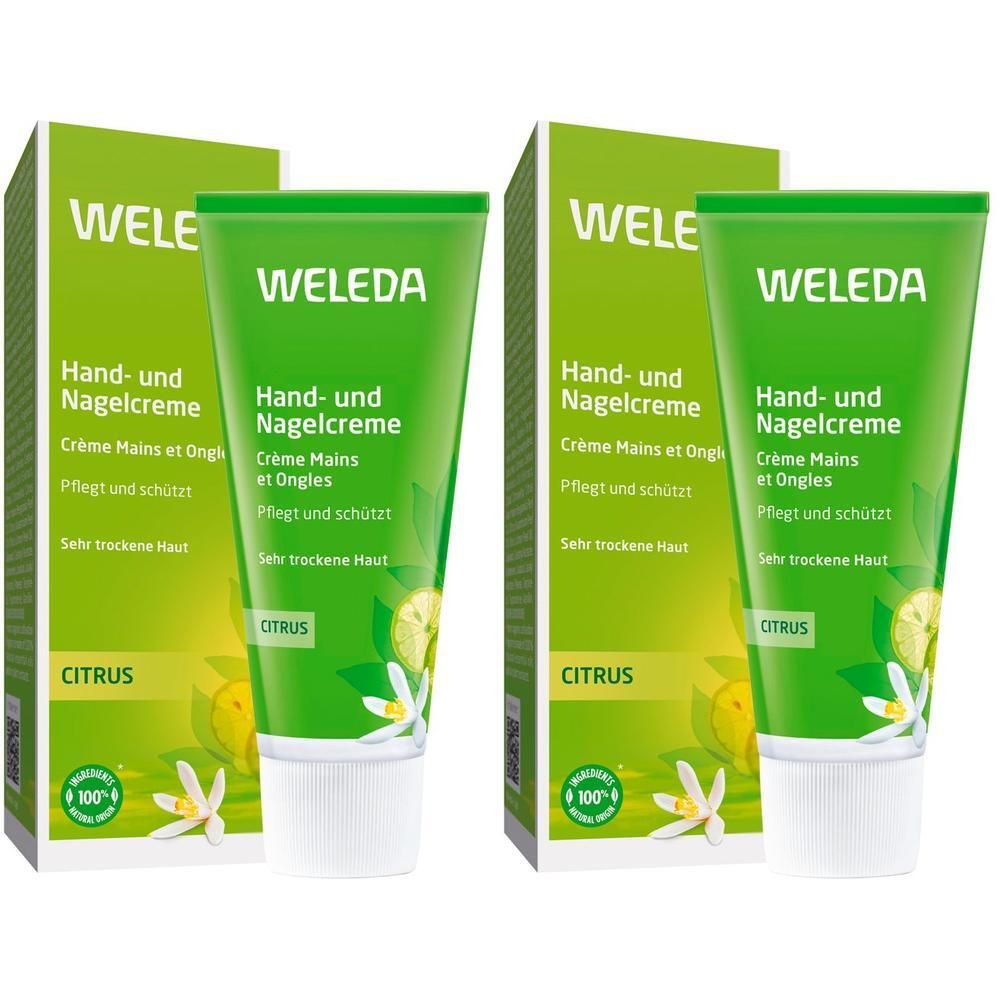 Weleda Citrus Hand- und Nagelcreme 2x 2x50 ml Creme