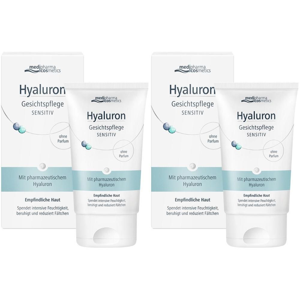 Hyaluron Gesichtspflege sensitive Creme 2x 2x50 ml