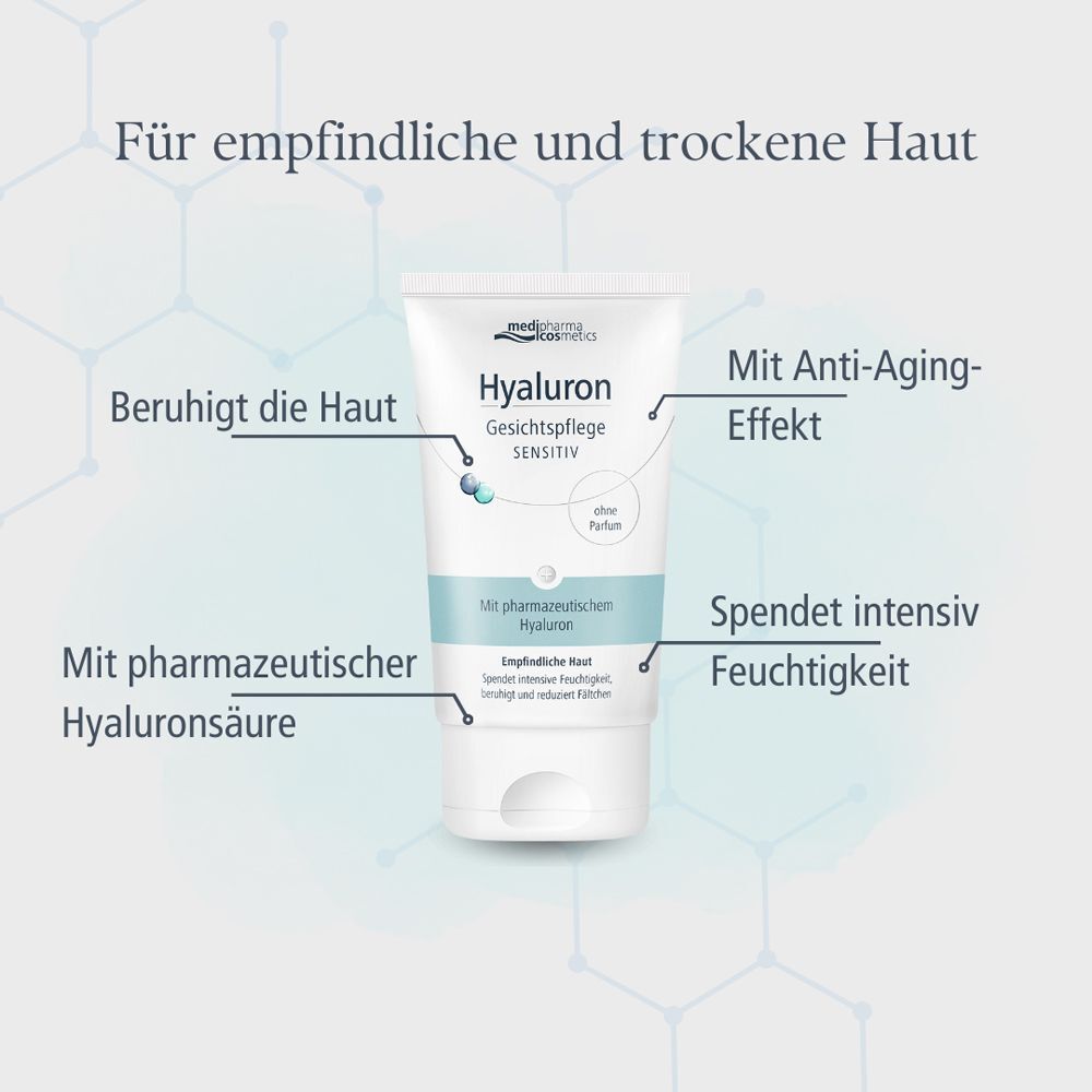medipharma cosmetics Hyaluron Gesichtspflege Sensitive