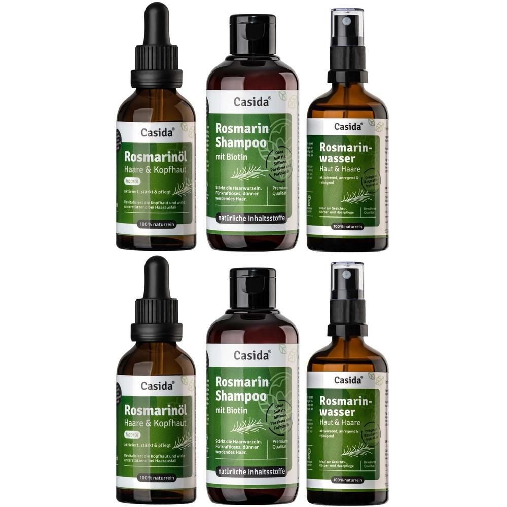 Rosmarin Haarkur m.Rosmarinöl+Wasser+Shampoo Set 2x 2x1 St Kombipackung