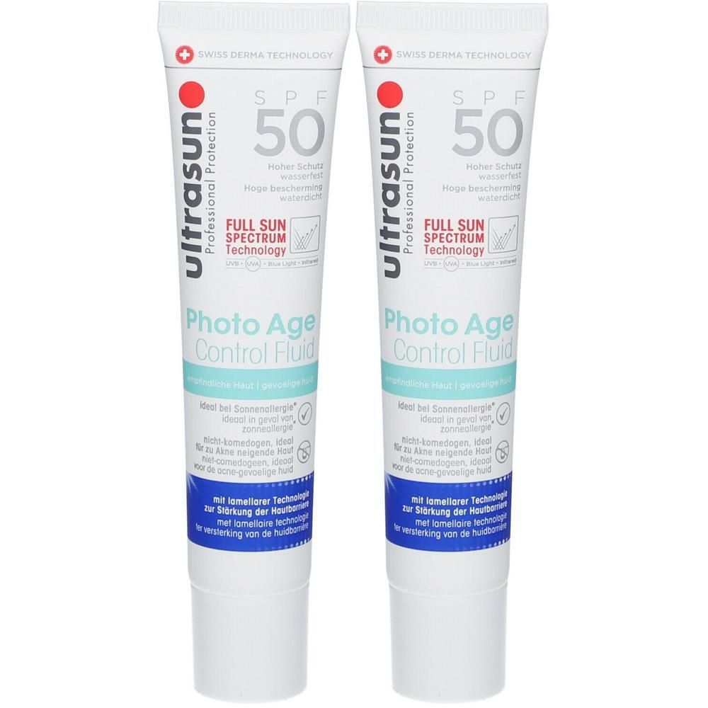 Ultrasun Photo Age Control Fluid SPF 50 2x 2x40 ml Gel