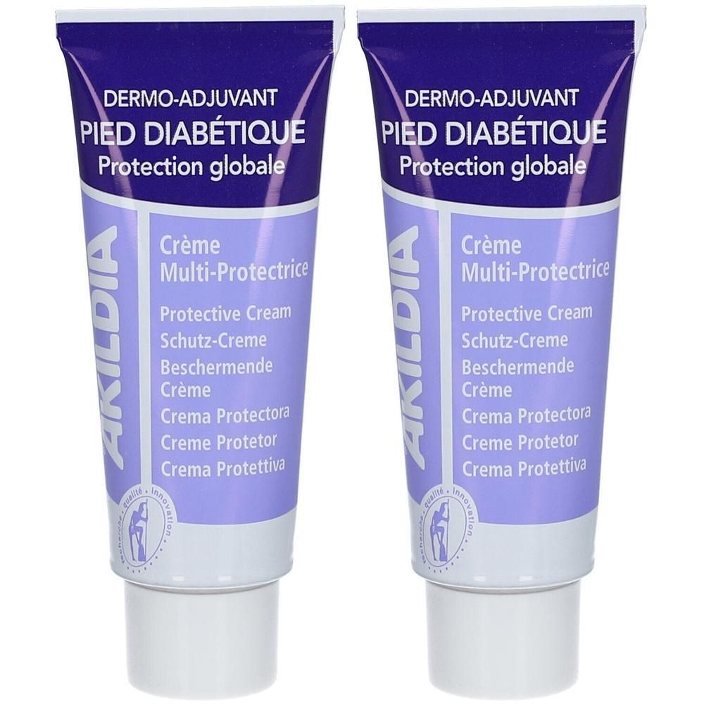 Akildia Fuß Schutzcreme für Diabetiker 2x 2x75 ml Creme