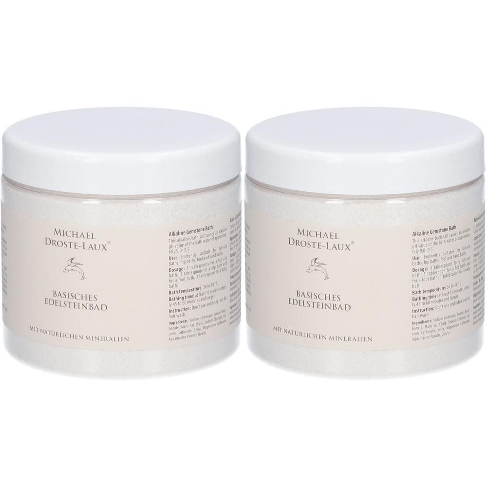 DROSTE-Laux Edelsteinbad basisch Dose 2x 2x900 g Bad