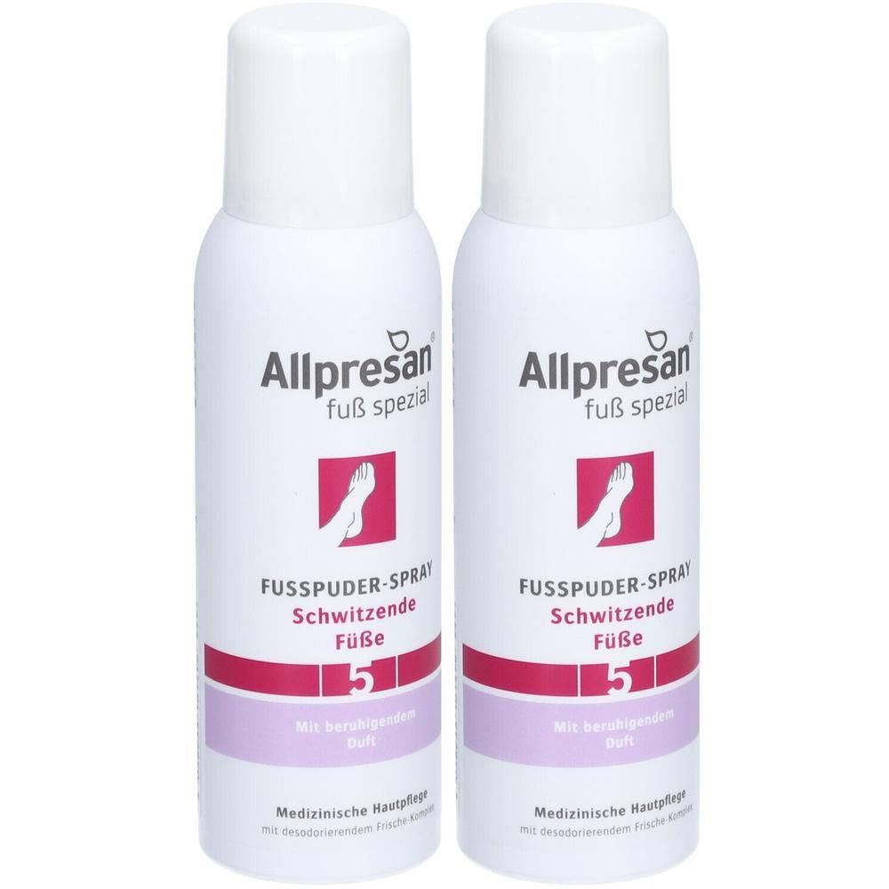 Allpresan Fuß spezial Nr.5 Fußpuder-Spray 2x 2x125 ml Spray