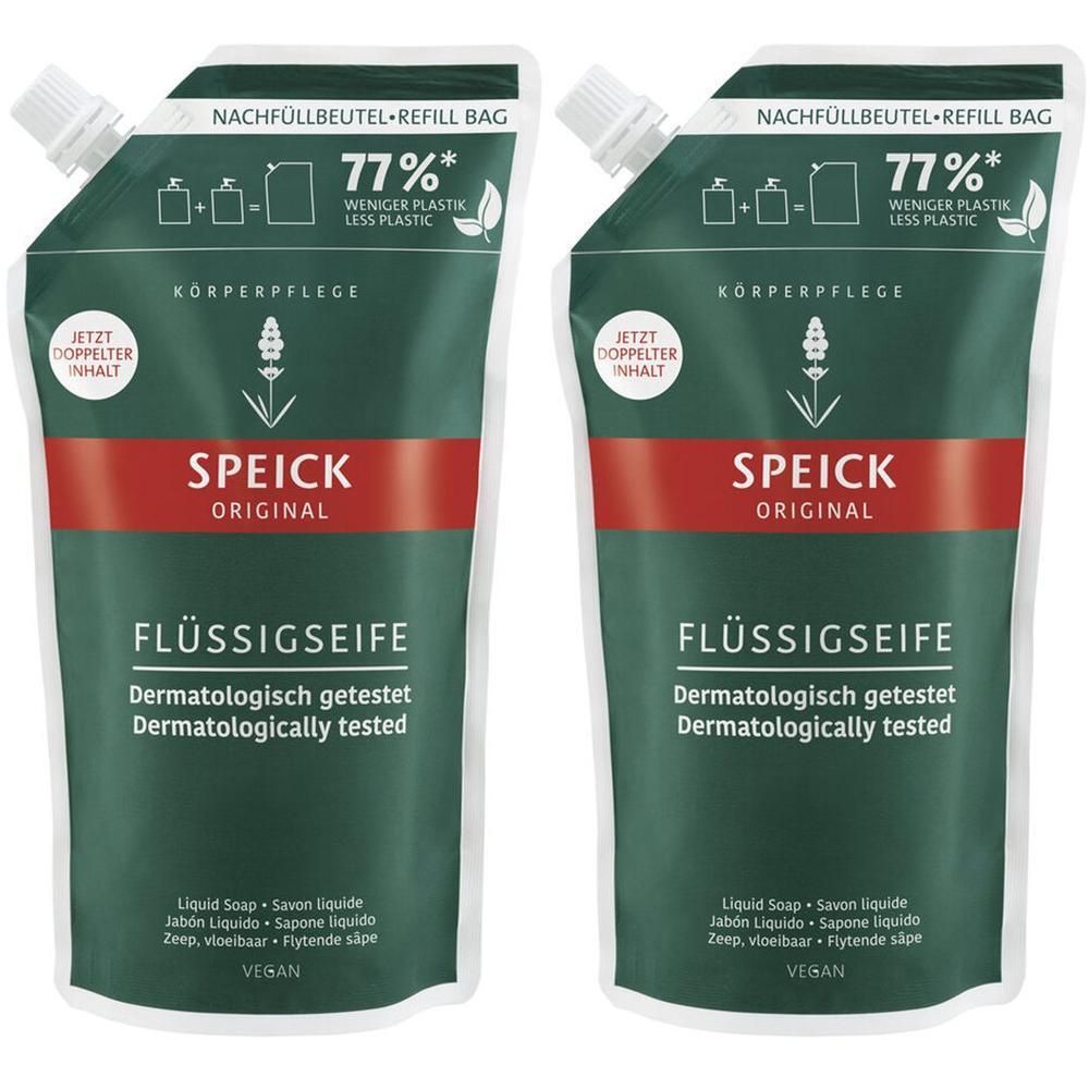 Speick Original Flüssigseife Nachfüllbeutel 2x 2x600 ml