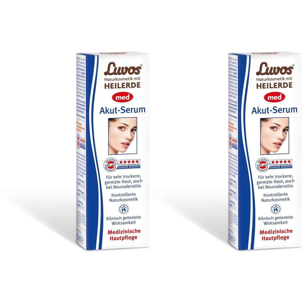 Luvos Naturkosmetik MED Akutserum 2x 2x50 ml Emulsion