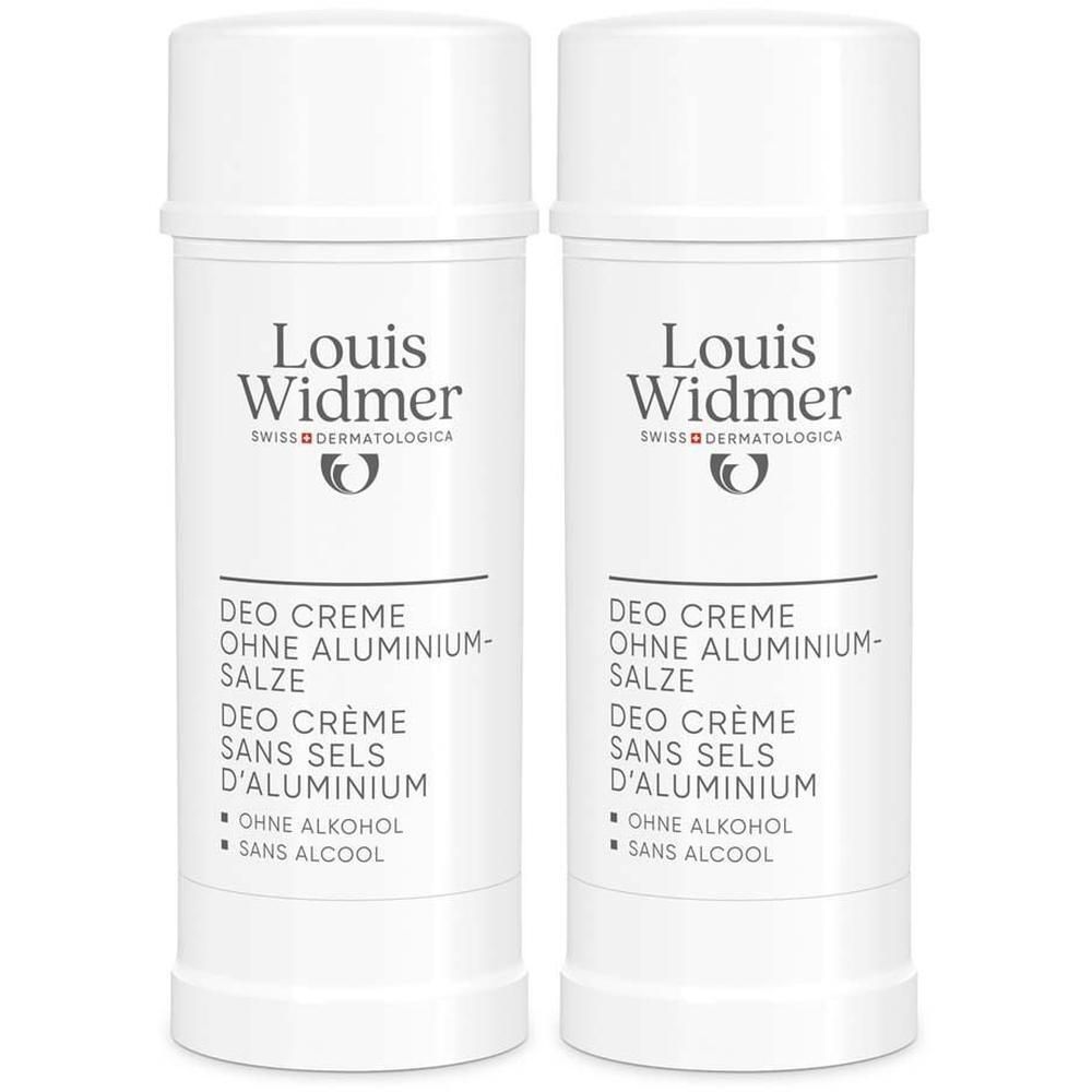 Widmer Deo Creme ohne Aluminium o.P. 2x 2x40 ml