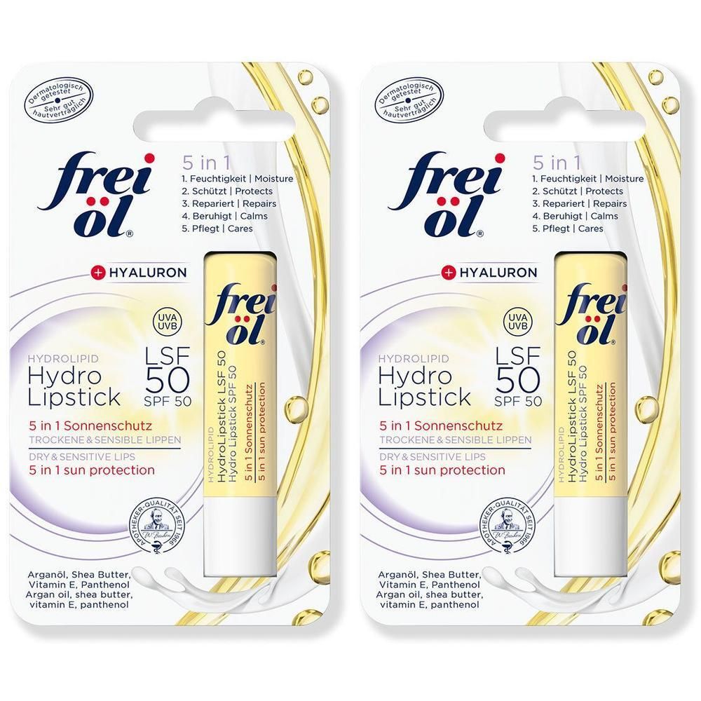 Frei ÖL Hydrolipid HydroLipstick LSF 50 2x 2x4,5 g Lippenstift