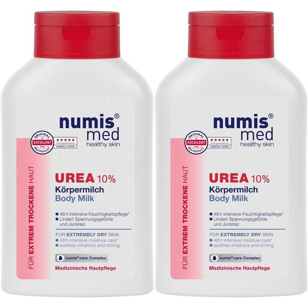 Numis med Urea 10% Körpermilch 2x 2x300 ml Milch