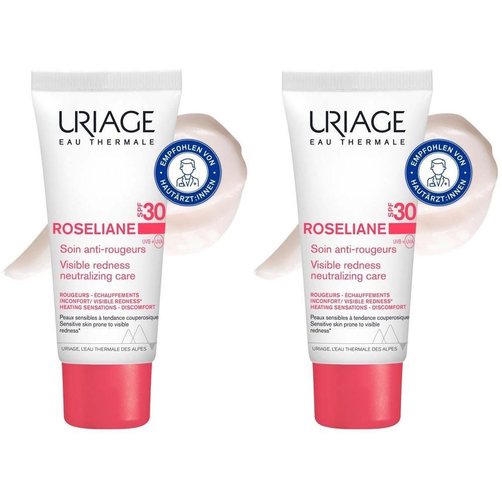 Uriage Roseliane Creme gegen Rötungen SPF 30+ 2x 2x40 ml