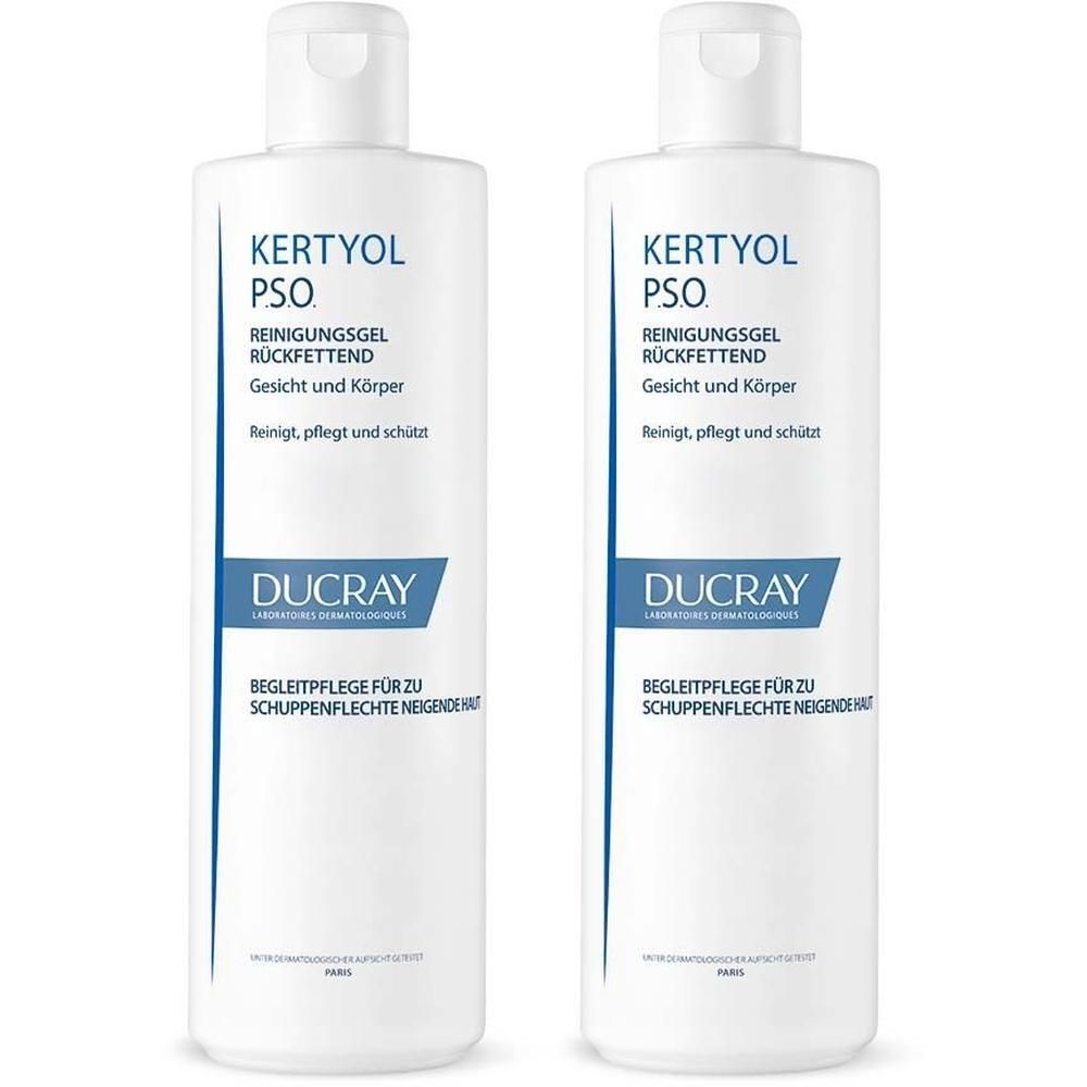 Ducray Kertyol PSO Reinigungsgel rückfettend 2x 2x400 ml Gel