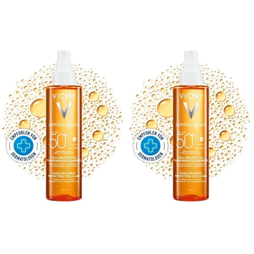 Vichy Capital Soleil Cell Protect Oil LSF 50 2x 2x200 ml Öl