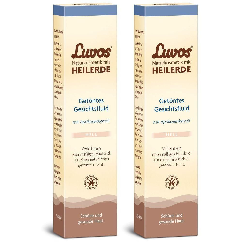 Luvos Naturkosmetik getöntes Gesichtsfluid hell 2x 2x50 ml Emulsion