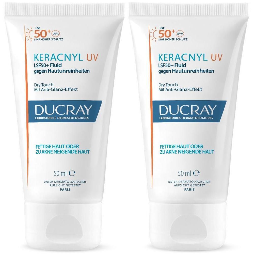 Ducray Keracnyl UV Fluid SPF 50+ 2x 2x50 ml