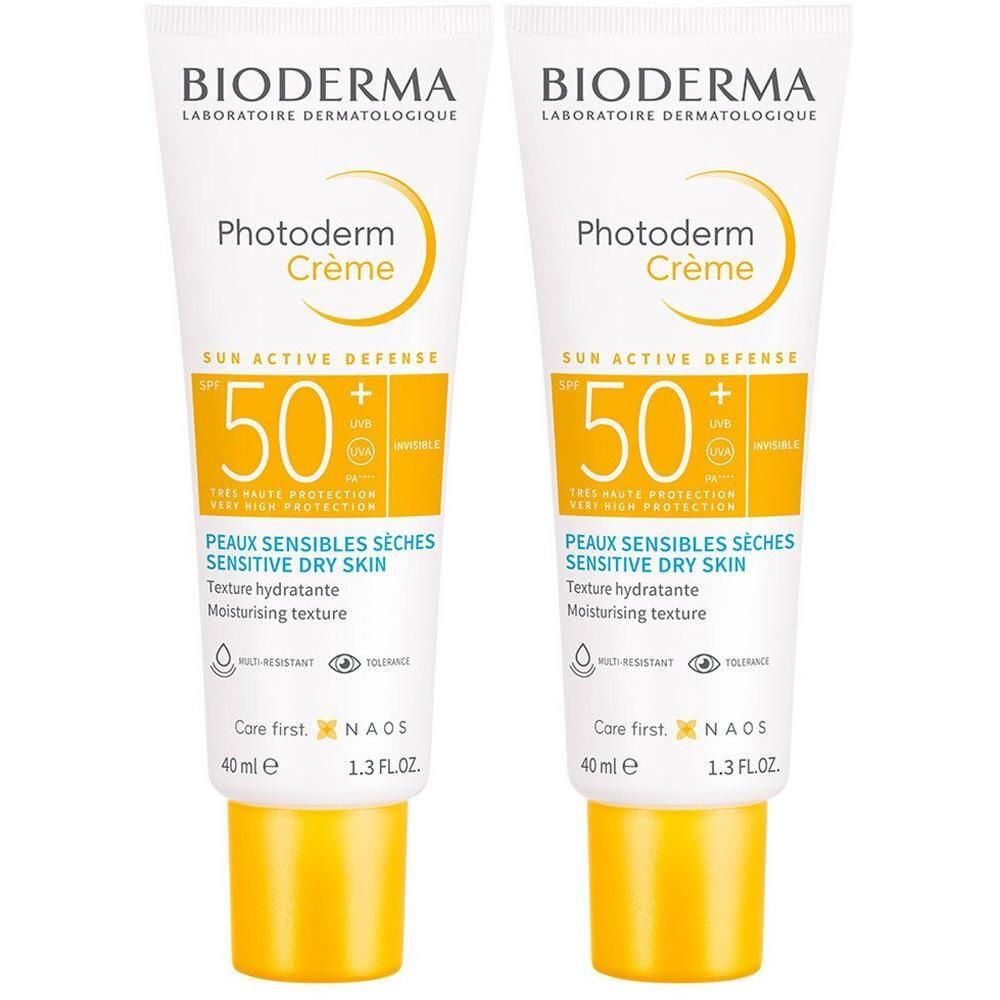 Bioderma Photoderm Creme SPF 50+ ungetönt 2x 2x40 ml