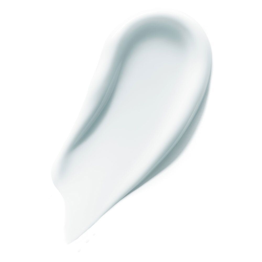 Klecks Creme. Weiße Creme auf weißem Hintergrund. Glatte Textur.