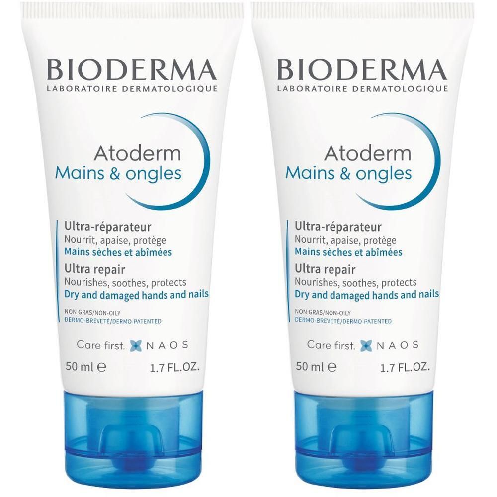 Bioderma Atoderm Mains Handcreme 2x 2x50 ml Creme