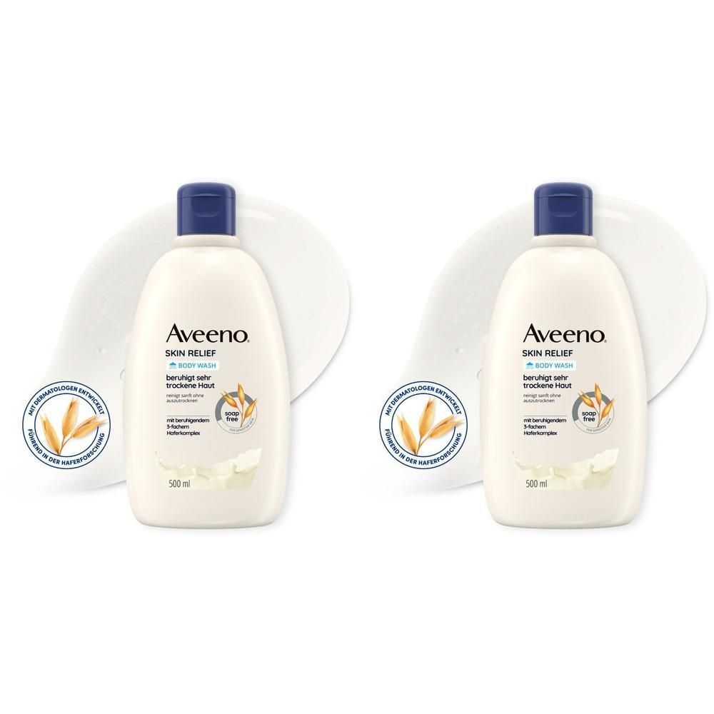 Aveeno Skin Relief seifenfreies Duschgel 2x 2x500 ml