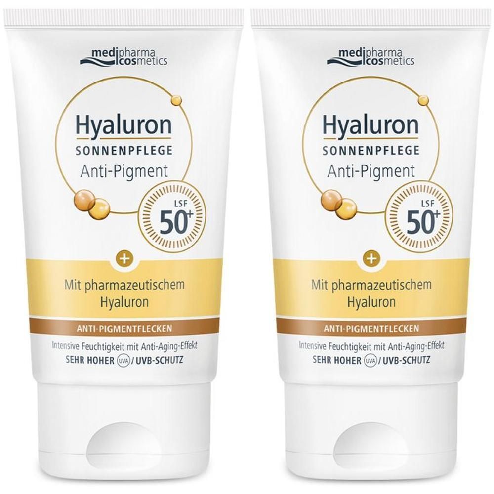 Hyaluron Sonnenpflege Ges.Anti-Pig.&Anti-Age Lsf50 2x 2x50 ml Creme