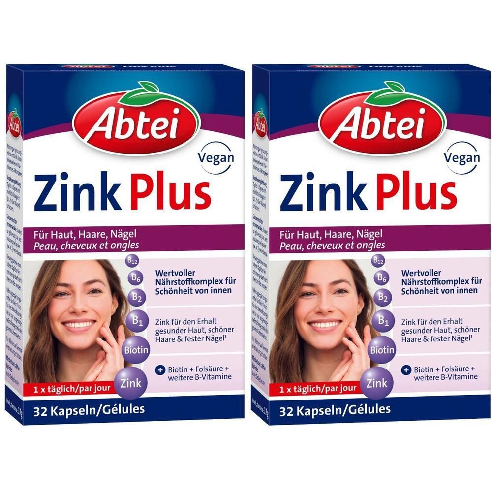 Abtei Zink Plus Hpmc Kapseln 2x 2x32 St