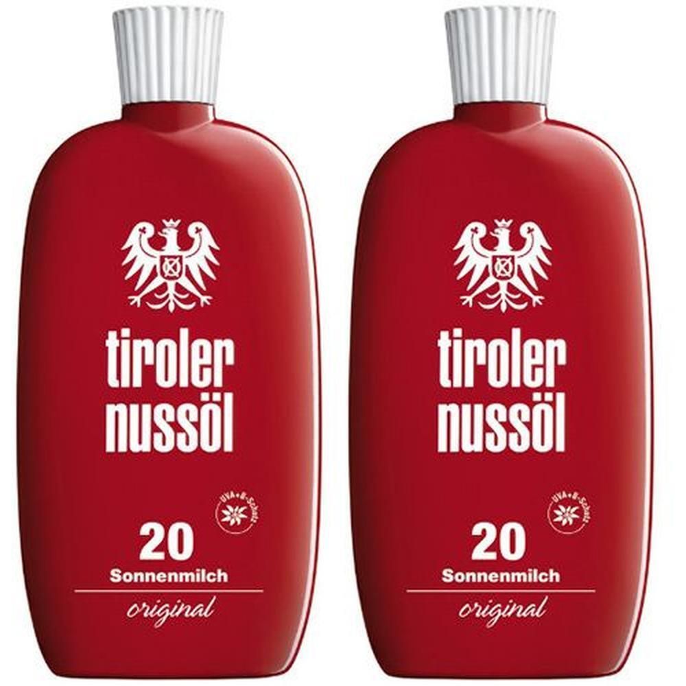 Tiroler Nussöl orig.Sonnenmilch wasserf.LSF 20 2x 2x150 ml Milch