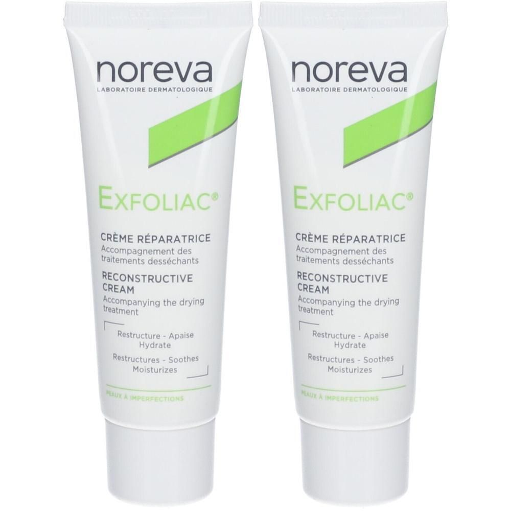 Noreva Exfoliac reparierende Creme 2x 2x40 ml